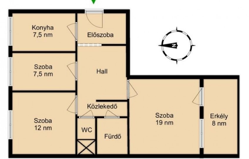 Budapest IV. kerület Eladó Lakás Bőröndös utca