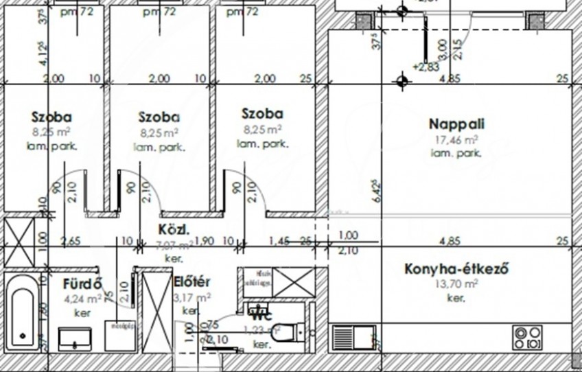 Kozármisleny Eladó Lakás október 23. tér